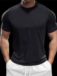 Men's Compression Shirts Quarter Zip Short Sleeve Tight Workout Muscle Shirt, 4XL / Brown Green