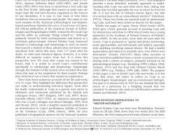 Image of American Naturalist journal 19th century page about Cope