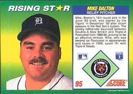 1992 Score 100 Rising Stars #95 Mike Dalton Back - 59780-95Bk