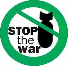 Image result for STOP THE WAR LOGO