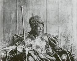 Image of Emperor Menelik II of Ethiopia