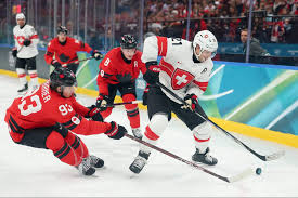 Kevin Fiala stretchered off during Olympic hockey match