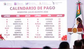 Calendario Pagos Pensiones Bienestar
