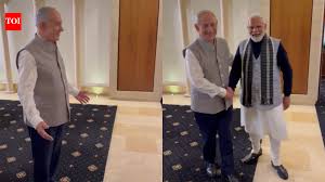 Watch: Netanyahu surprises ‘friend’ PM Modi in traditional Indian attire; gets a ‘shaandaar’ response