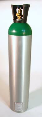 122 CF High Capacity Aluminum Oxygen Cylinder - Aircraft