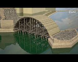 Image of Carolingian bridge construction medieval engineering