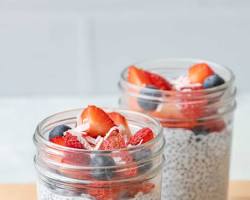 تصویر Chia seed pudding