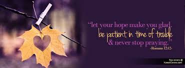Let Your Hope Make You Glad Facebook Cover / Twitter Cover | Free ... via Relatably.com