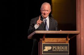 Former Indiana governor named as interim president of Purdue University