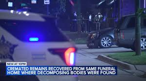 More than 50 cremated remains found at South Chicago Chapel funeral home on East 95th Street where 56 decomposing bodies found