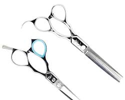 Изображение: Yasaka hair cutting scissors offset handle handmade