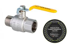 Gas ball valve with steel lever (female-female version) - Valvex