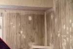 Faux wood paneling