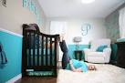 Idee decoration chambre bebe garcon bleu et gris