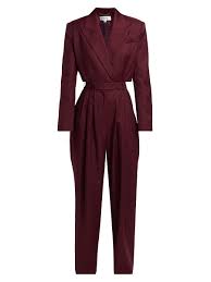 Reiss Atelier Rochelle Leather Patch Jumpsuit | Saks Fifth Avenue