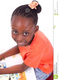 Cute black african american little girl reading a book - African - cute-black-african-american-little-girl-reading-book-african-isolated-white-background-people-children-31066214