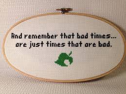Hand Stitched Animal Crossing Quote | Animal Crossing, Animal and ... via Relatably.com