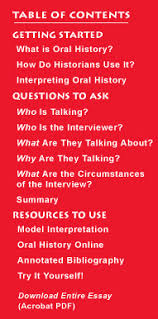 What Is Oral History? via Relatably.com