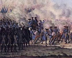 Image of Carolingian army foot soldiers battle formation