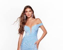 Off-the-shoulder prom dress