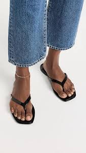Amazon.com | Tory Burch Women's Roxanne Flip Flops, Perfect Black, 7 Medium US | Flip-Flops