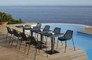 Mobilier EMU : table de jardin, chaises et bains de soleil en fer