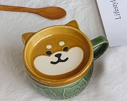 Afternoon Tea Shiba Inu mugの画像