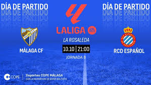 Horario y dónde ver y escuchar el Málaga-Español de esta noche