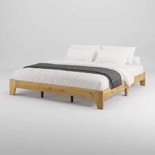 CorLiving King Aiko Bed Light Brown : Target