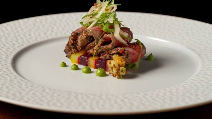 American Wagyu NY Strip served at Napa Rose