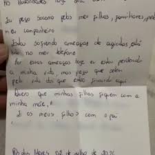 ‘Hoje eu estou perdendo a minha vida’, diz carta deixada por ex-mulher do goleiro Bruno
