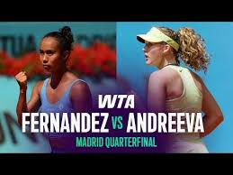Video : Mirra Andreeva defeats Leylah Fernandez at Madrid 2026 – Quarter-Final