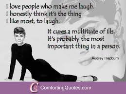 Audrey Hepburn Quotes About Laughing - Picture Quotation ... via Relatably.com