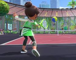 Nintendo Switch Sportsのテニスの画像