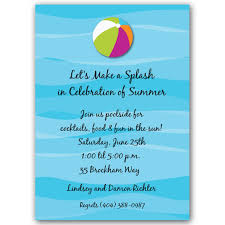 Beach and Pool Party Invitations | PaperStyle via Relatably.com