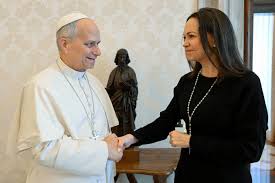 Machado meets with Pope Leo, seeks support for Venezuela's transition