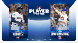 Yordan (.577 OBP), PCA (4 HRs) pick up weekly honors