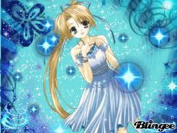 Résultat de recherche d'images pour "manga fille cheveux bleu"