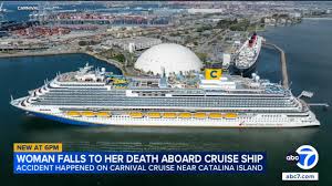 Woman falls to her death aboard Carnival cruise ship near Catalina Island