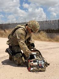 U.S. Army soldiers, Border Patrol Agents Rescue Illegal Alien After Vehicle Crash Along Texas Border - DVIDS