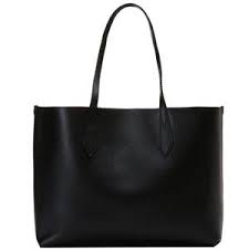 Burberry | Bags | Burberry Black Haymarket Check Reversible Leather Tote Shoulder Bag | Poshmark