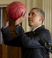 Image result for picture of obama playing basketball