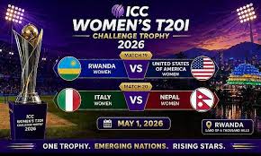 ICC Womens T20I Challenge Trophy 2026 Match 19 & 20 - Rwanda vs USA; Italy vs Nepal – Cricket Match Predictions: May 1st