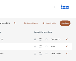 person migrating a specific folder from their My Drive account to a target domain.