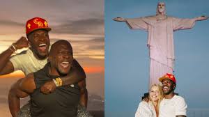 Terry Crews encontra Vini Jr. e Virginia no Cristo Redentor: 'Bênção'