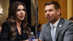 Kristi Noem and Eric Swalwell Clash Over Abrego Garcia Deportation
