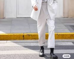 Hình ảnh về Áo sơ mi trắng, quần tây, áo blazer, áo len cổ tròn, giày tây nam