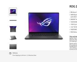 Image of ASUS ROG Zephyrus G14 or similarly powerful gaming laptop