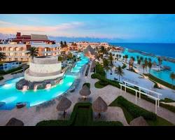 Hard Rock Hotel Riviera Maya lazy river, AI generated