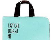 cat canvas tote bag that can hold A4 filesの画像